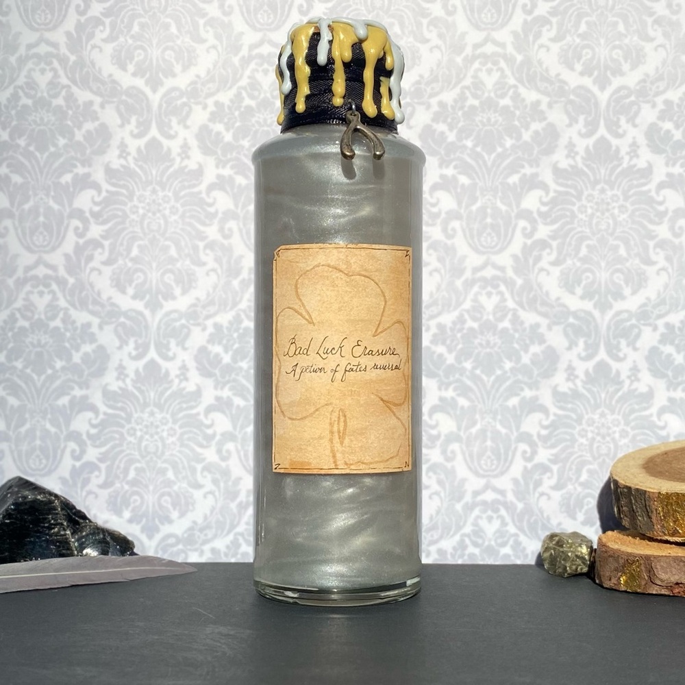 Bad Luck Erasure – Cleansing Fantasy Potion Bottle | Good Fortune Elixir